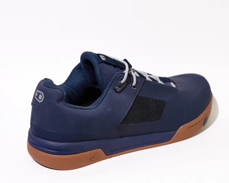 Crankbrothers Stamp Lace Flat Pedal Mountain Bike Shoe - Navy/Silver/Gum-1